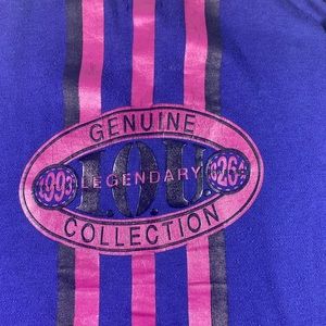 VNTG 90s IOU genuine collection  purple sweater